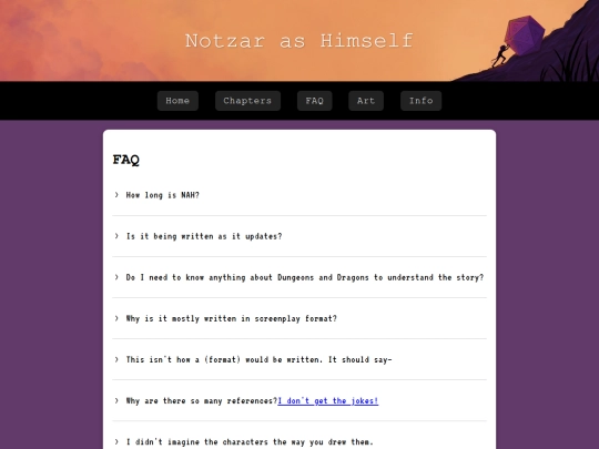 faq screenshot