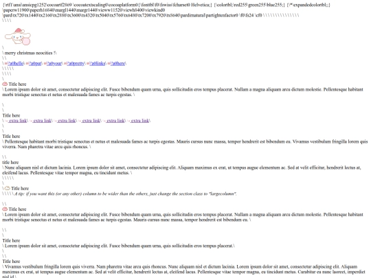 Neocities Layout screenshot