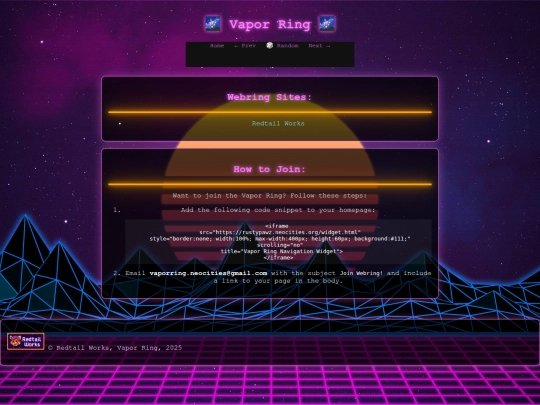 vaporring screenshot