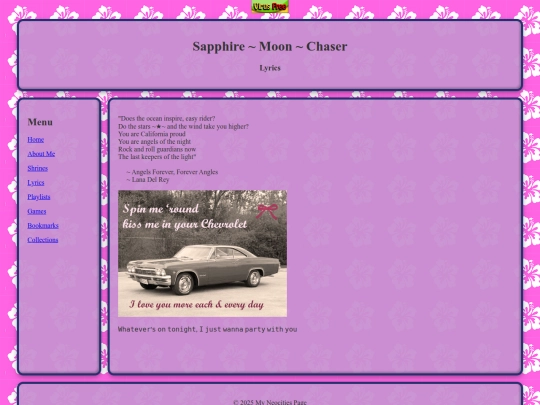 pages/lyrics screenshot