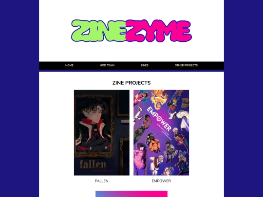 zines screenshot