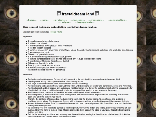 recipes screenshot