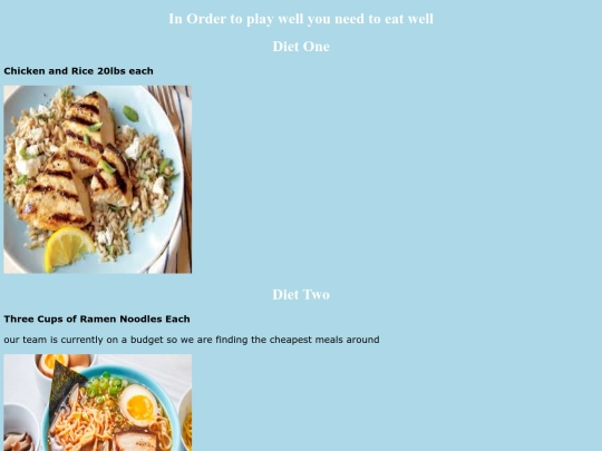 diet screenshot