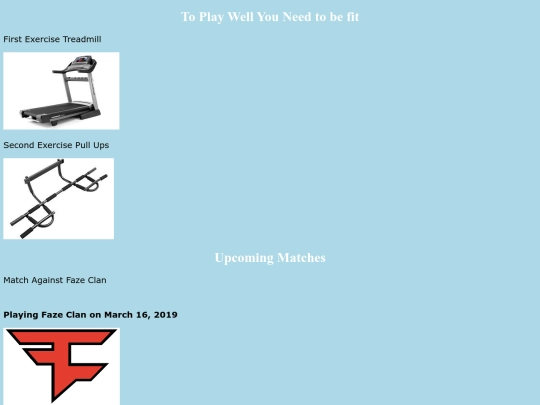 exercises screenshot