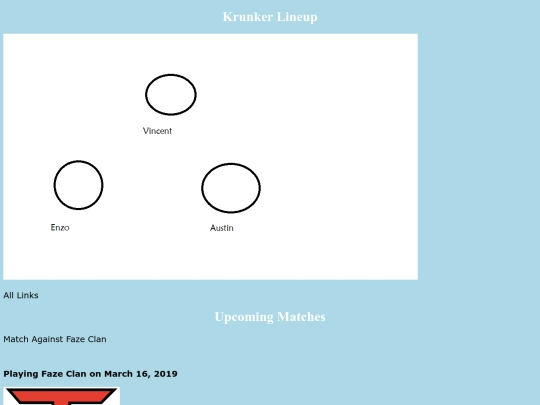 lineup screenshot