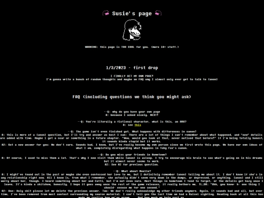 susies_page-the_most_awesome_page screenshot