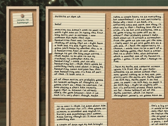 blog screenshot