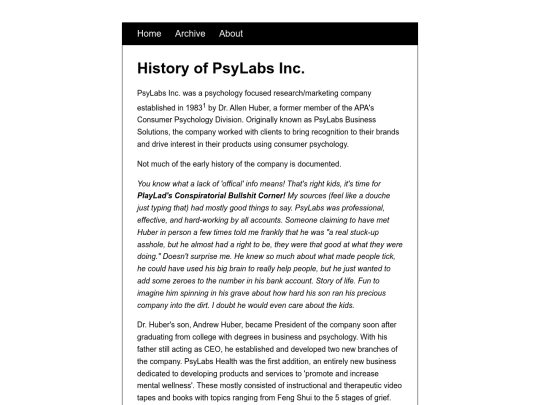 posts/PsyLabs-Inc. screenshot