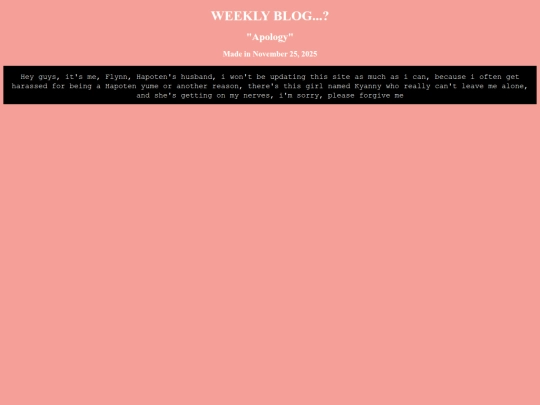 WeeklyBlog screenshot