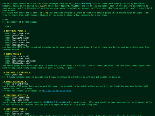 old_pages/OldPagesHub screenshot