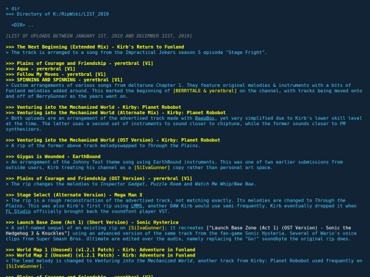 skai/SKRipWiki/LIST_2019 screenshot
