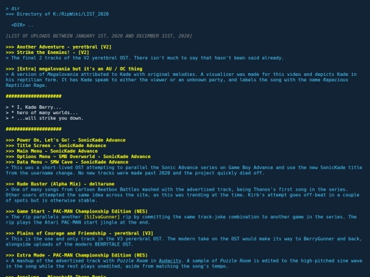 skai/SKRipWiki/LIST_2020 screenshot