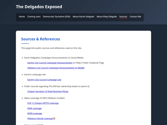 sources screenshot