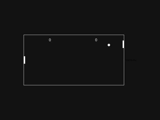 Pong screenshot