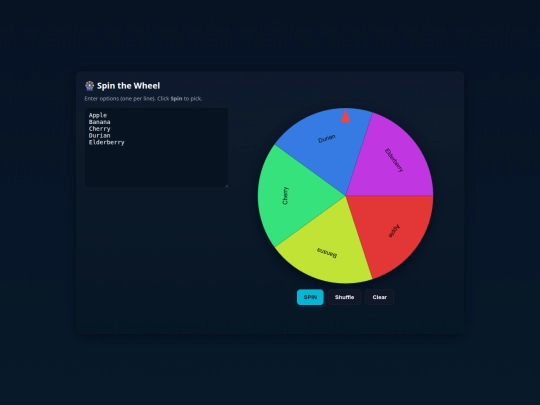 Spin screenshot