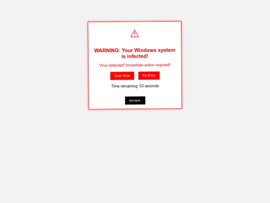 virus screenshot