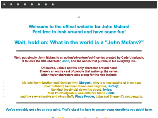 Misc/The John Mcfars Website! screenshot