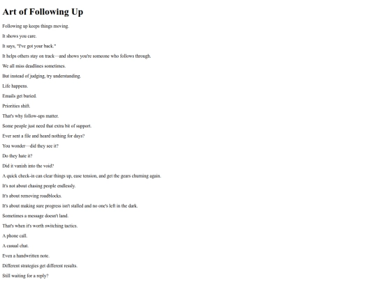 blogs/followup screenshot