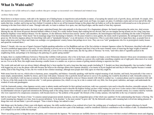 blogs/wabisabi screenshot