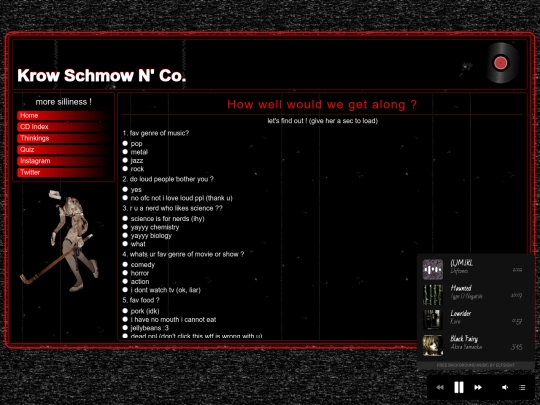 krow/quiz screenshot