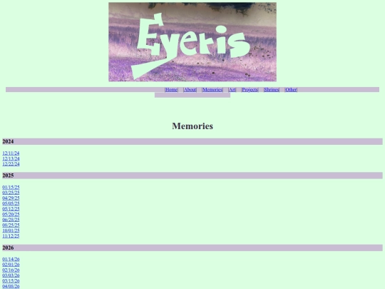 Memories screenshot