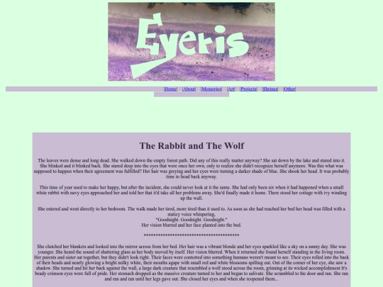 WritingProjects/TheRabbitAndTheWolf screenshot