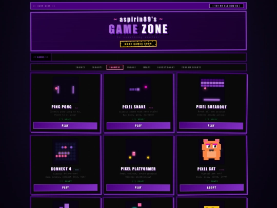 games screenshot