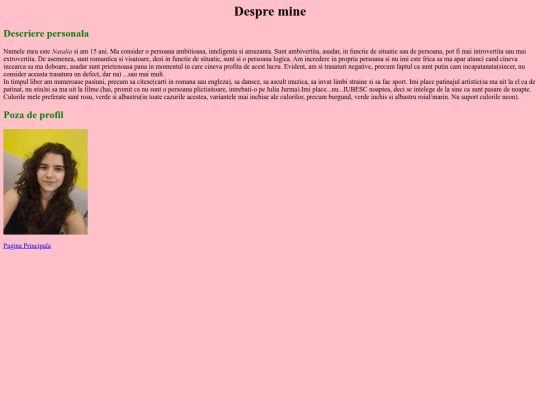 Despre mine screenshot