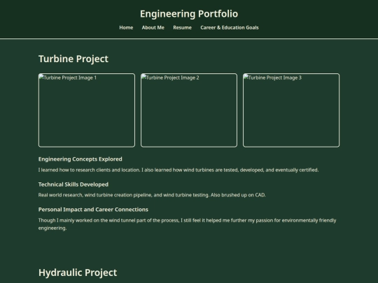 projects screenshot