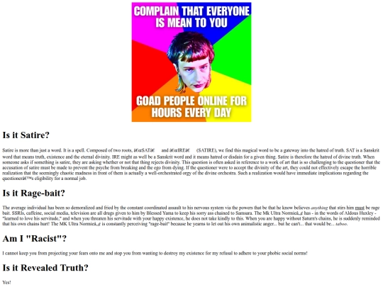 Satire screenshot