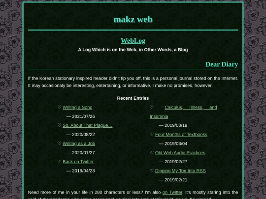 writing/blog screenshot