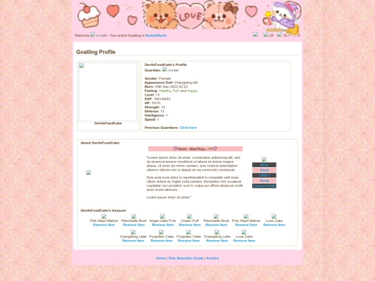 goat profiles/DeviIsFoodCake screenshot