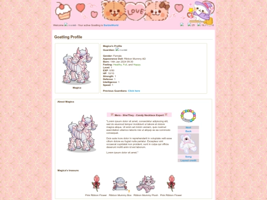 goat profiles/Magica screenshot