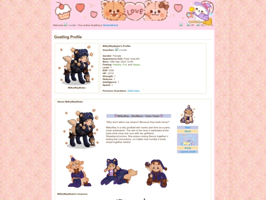 goat profiles/MilkyWayBoba screenshot