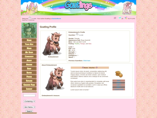 goat profiles/creim/EmbezzIement screenshot