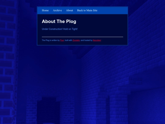 blog/about screenshot