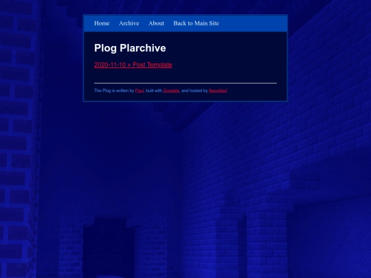 blog/archive screenshot