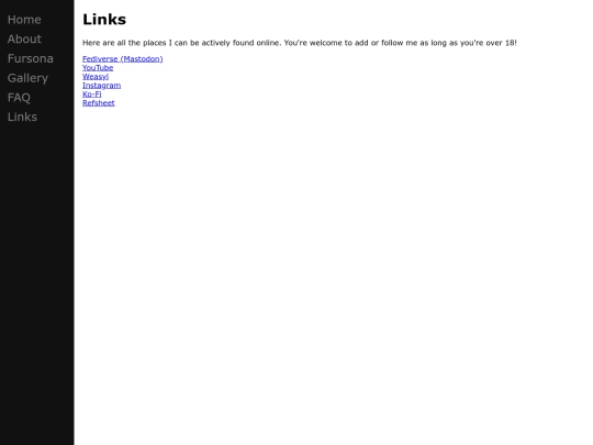 links screenshot