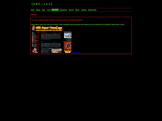 articles screenshot