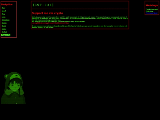 support screenshot