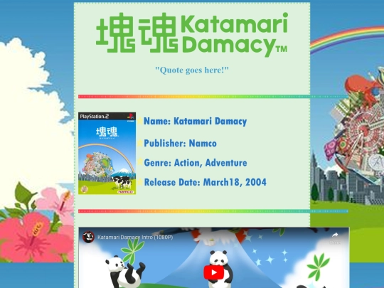 katamari/katamari screenshot