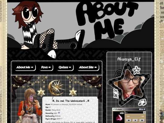pages/aboutme screenshot