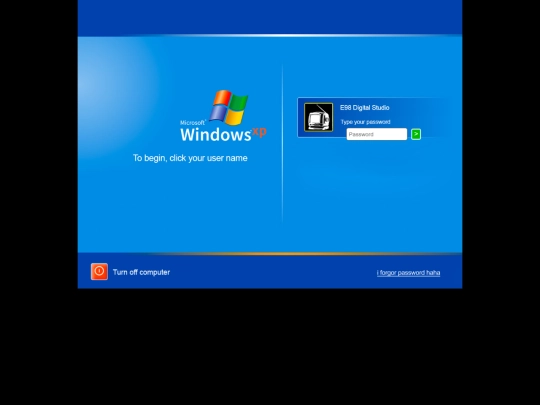 login screenshot