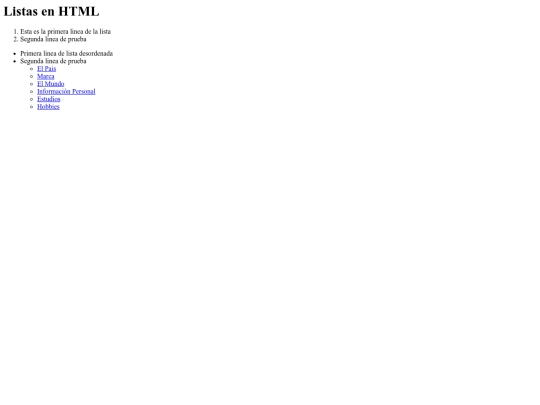 Proyecto2/listas screenshot