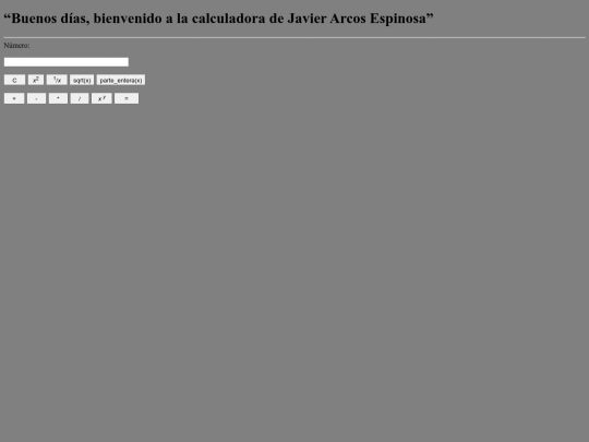 Calculadora Javier Arcos Espinosa screenshot