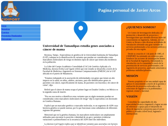 Pagina_Personal_De_Javier_Arcos screenshot