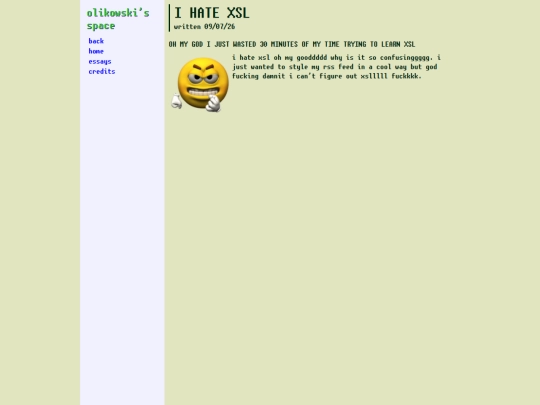 blog/xsl screenshot