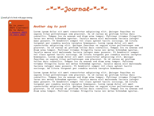journal screenshot