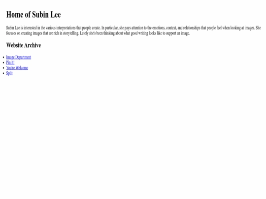 index screenshot