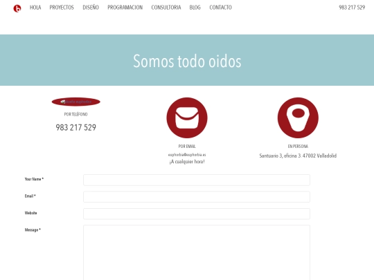 contacto screenshot